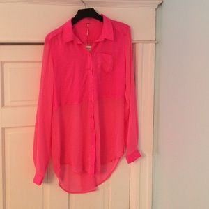 Free people flowy button down blouse