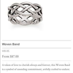 James Avery woven ring