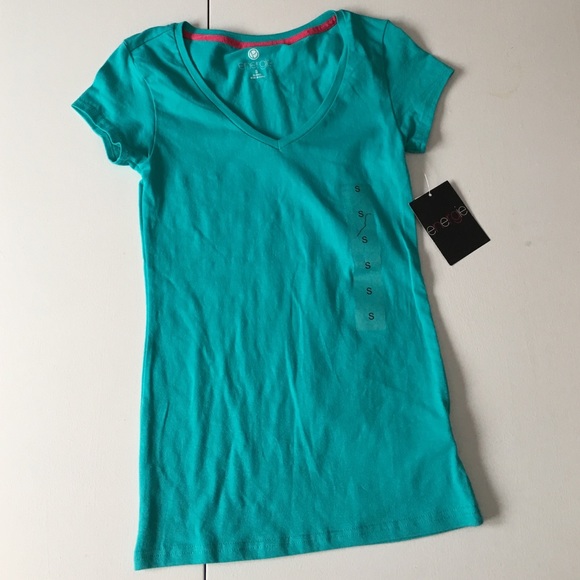 Energie Teal V-Neck Tee New - Picture 4 of 6