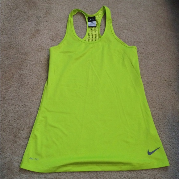 Lime green Nike tank