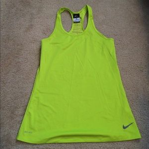Lime green Nike tank