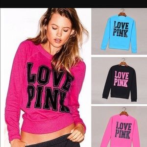 Victoria's Secret pink and black sweater & pants