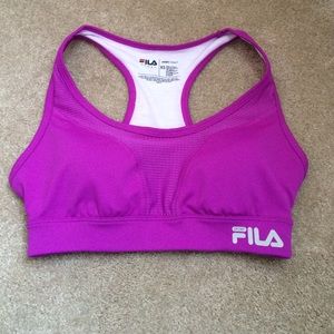 Purple sports bra