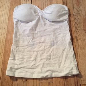 Strapless tight tank