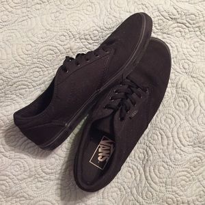 Womens all black Vans