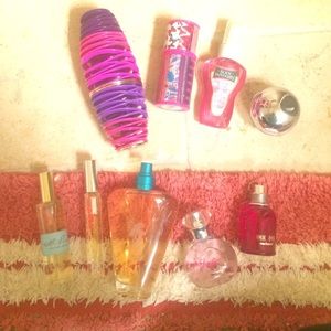 lot of perfume