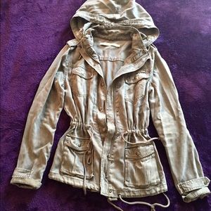 MAX JEANS Olive Green Military Jacket S