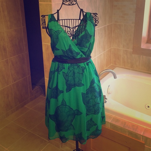 Anthropologie Sea Turtle Dress