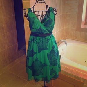 Anthropologie Sea Turtle Dress