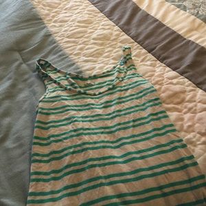 Striped loft tank top
