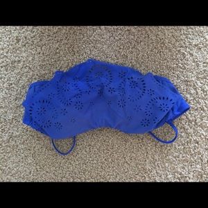 royal blue flowy bikini top