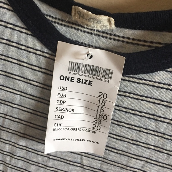 Brandy Melville Striped Top NWT - Picture 3 of 3