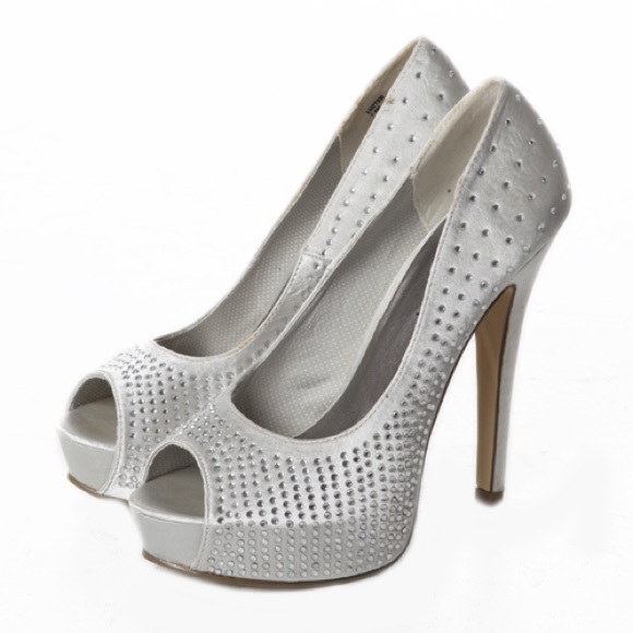 MADDEN GIRL Sparkle Peep Toe Pumps