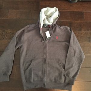 Mens medium U.S. Polo Assn. Full Zip Hoodie
