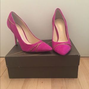 Enzo Angiolini Suede Pink Heels, Never Worn.