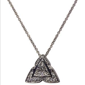 diamond necklace. 1.05cts total. Custom made. 19"