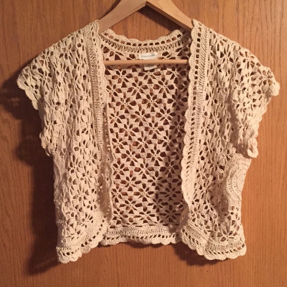 Crochet mini vest