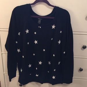 Torrid black stars sweatshirt