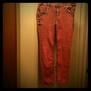 Pink size 13 ladies jeans