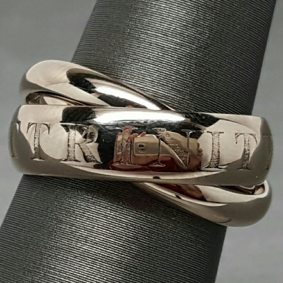Cartier OR AMOUR ET Trinity Ring 18k White Gold - Picture 1 of 4
