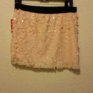 Candies pink pailette sequin skirt sz large