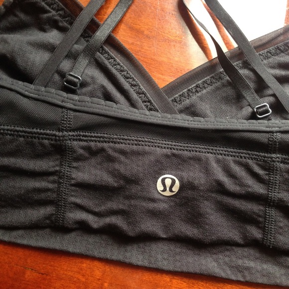 Lululemon Black Mesh Sport Bralette