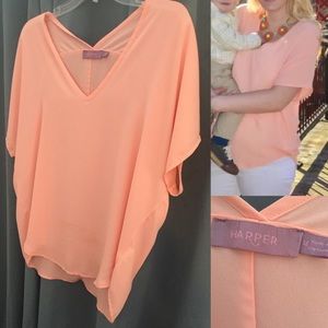 Peach Francesca's Collection Blouse • Size Medium