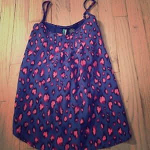 Colored leopard tank