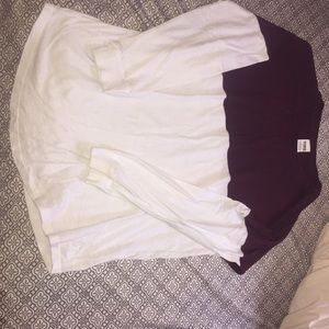 PINK VS long sleeve color block shirt