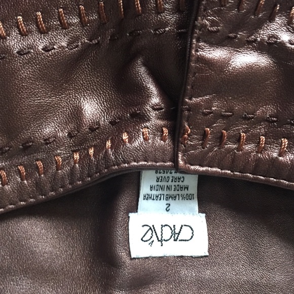 Sold Cache leather pants. Copper size 2 - Picture 2 of 3