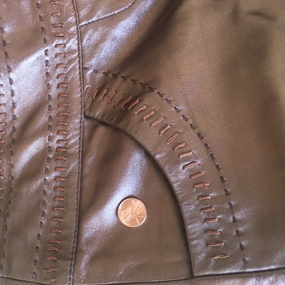 Sold Cache leather pants. Copper size 2 - Picture 3 of 3