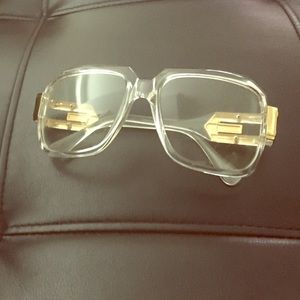Gold and clear frames