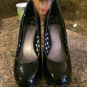 Fergalicious black heels