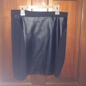 leather skirt