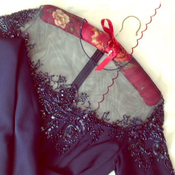 Beautiful evening dress, long sleeve, full length