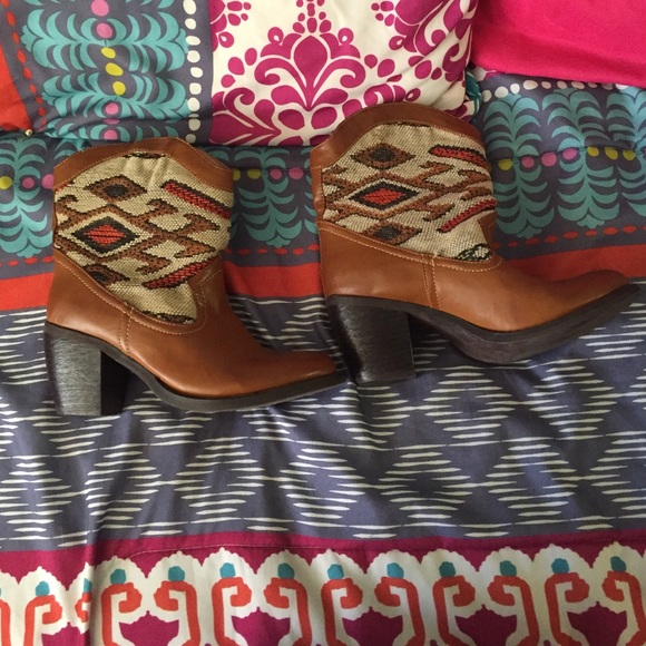 Brown booties