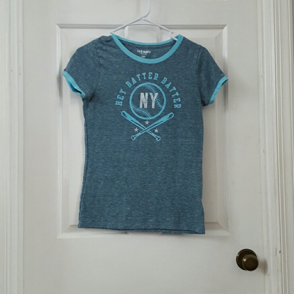 Blue new York baseball shirt
