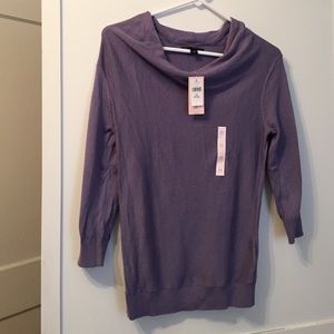 Purple Banana Republic sweater 3/4 sleeve