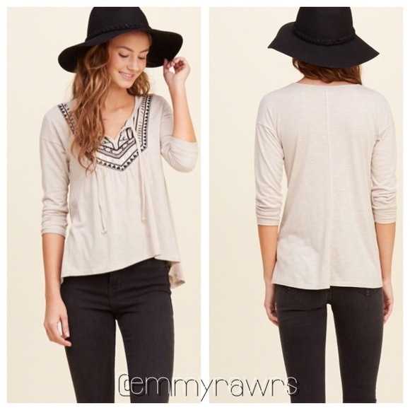 The SARAH Bohemian Embroidered Top - Picture 2 of 4