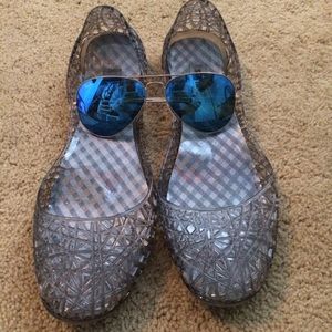 Steve Madden Swirly Flat Jellies
