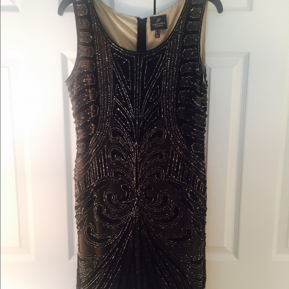 Adrianna Papell beaded cocktail dress