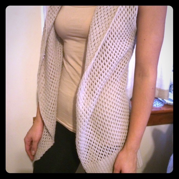 French designer- knitted sweater vest