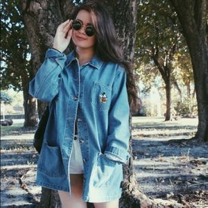 Vintage Oversized Mickey & Friends Denim Jacket