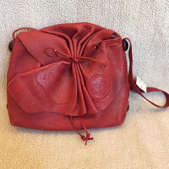 Carlos Falchi Hobo drawstring cross body bag