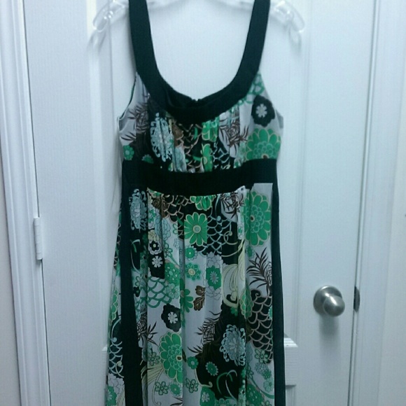 Green Floral Dress