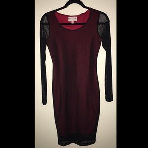 Philosophy back and red dress