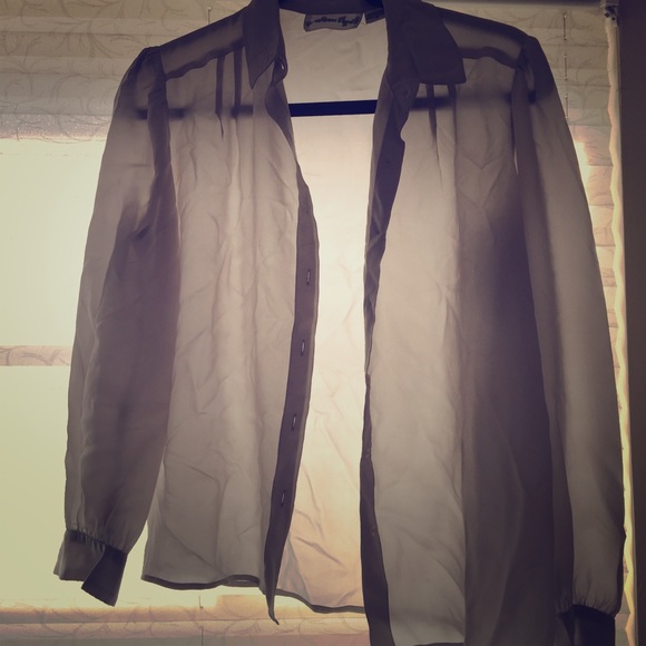 Sheer grey blouse