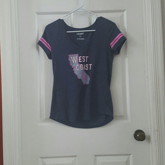 Blue west coast win t shirt