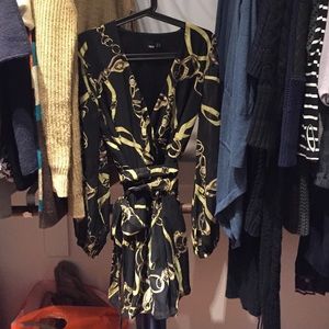 New ASOS black wrap dress