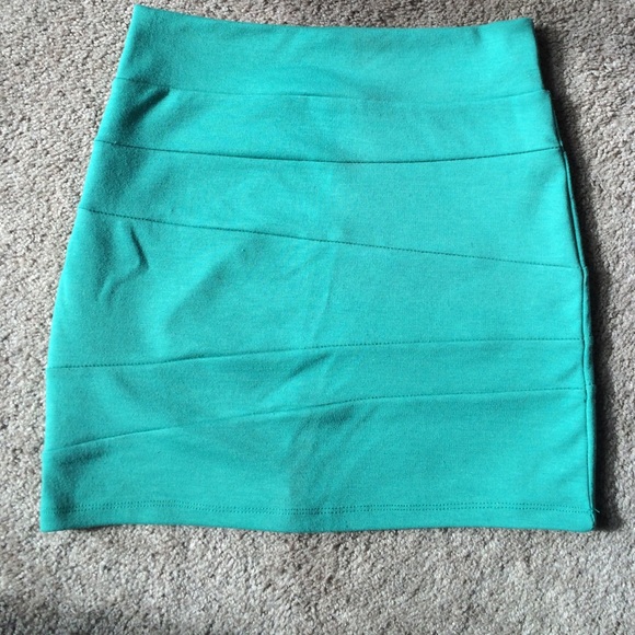Green skirt